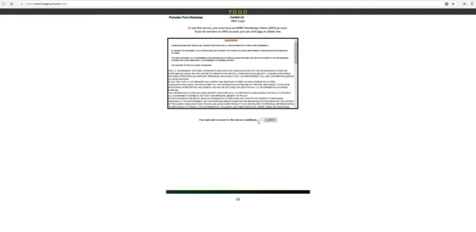 PPW Army Login Army Promotion Point Worksheet Login 2022